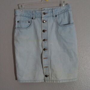 The Limited Light Blue Button-Up Pencil Skirt Size 6